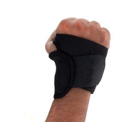 Picture of 2 pis Thumb & Wrist Support Wrap Brace Binder Stabilizer for Men & Women Gym Workout Sports Hand Injuries Warmer Band, Pain Relief, Arthritis, Tendonitis, Supporter - Black - Int: One size