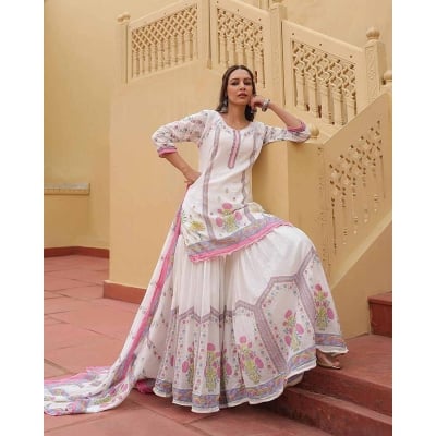 Picture of New Collection Sharara Three Pices For Women