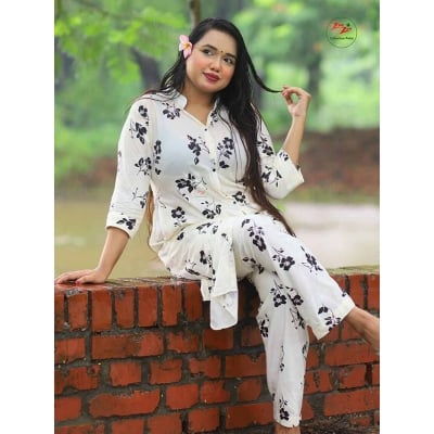Picture of A TO Z MALL NEW COLLECTION SKIN PRINT SOFT  COTTON TWO PIECE FOR WOMEN