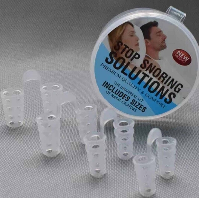 Picture of 8pc Anti-Snoring Device Prevent Snoring Sleeping Prevent Nasal Congestion Snoring Nose Clip Easy Breathe Improve Sleeping - Multicolor - Int: One size