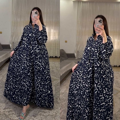Picture of A TO Z MALL New Collection Skin Print er New Dhamaka Gawon dress For Women  Irani silk With Skin print(44)