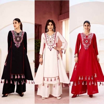 Picture of New Collection Comfortable Readymade Made By Cotton Fevric Jhumka Gown Two Piece For Women-White