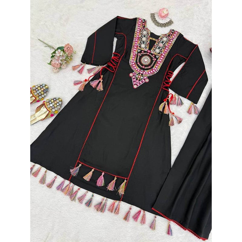 Picture of New Collection Comfortable Readymade Made By Cotton Fevric Jhumka Gown Two Piece For Women-White