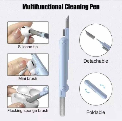 Picture of 7-in-1 Keyboard Cleaning Kits Airpods Cleaner Headset Cleaner Pen Laptop Screen Cleaning Bluetooth Earphones Cleaning Kit - Int: One size