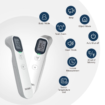 Picture of SCIAN LD-FT-100B Digital Infrared Forehead Thermometer Household Thermometers - White - Int: One size