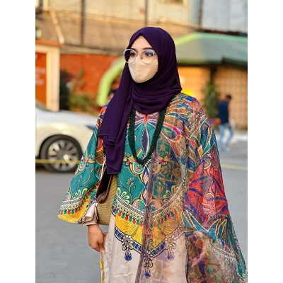 Picture of New Collection Readymade Stylish And Comfortable Digital Print Three Piece For Girls-Green