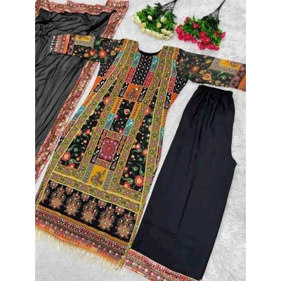 Picture of A TO Z MALL New Design  Readymade Made By Georgette Fevric Three Piece For Women