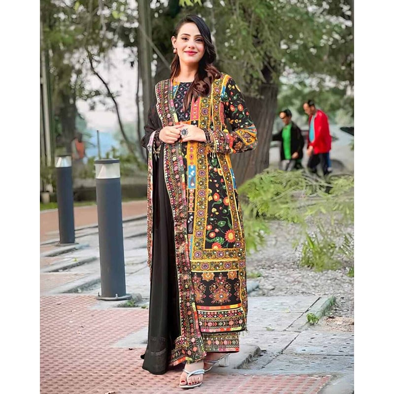 Picture of A TO Z MALL New Design  Readymade Made By Georgette Fevric Three Piece For Women