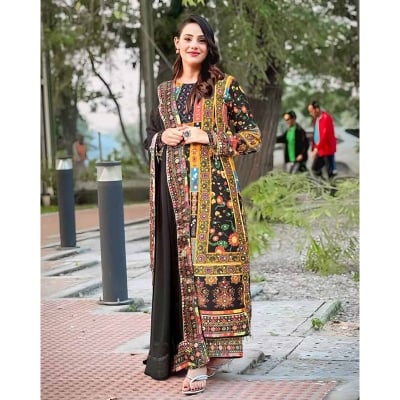 Picture of A TO Z MALL New Design  Readymade Made By Georgette Fevric Three Piece For Women