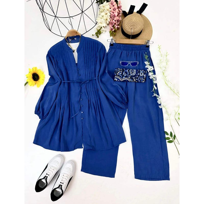Picture of A TO Z MALL READYMADE NEW COLLECTION WESTREN SHART TWO PIECE FOR WOMEN(Int: One size)