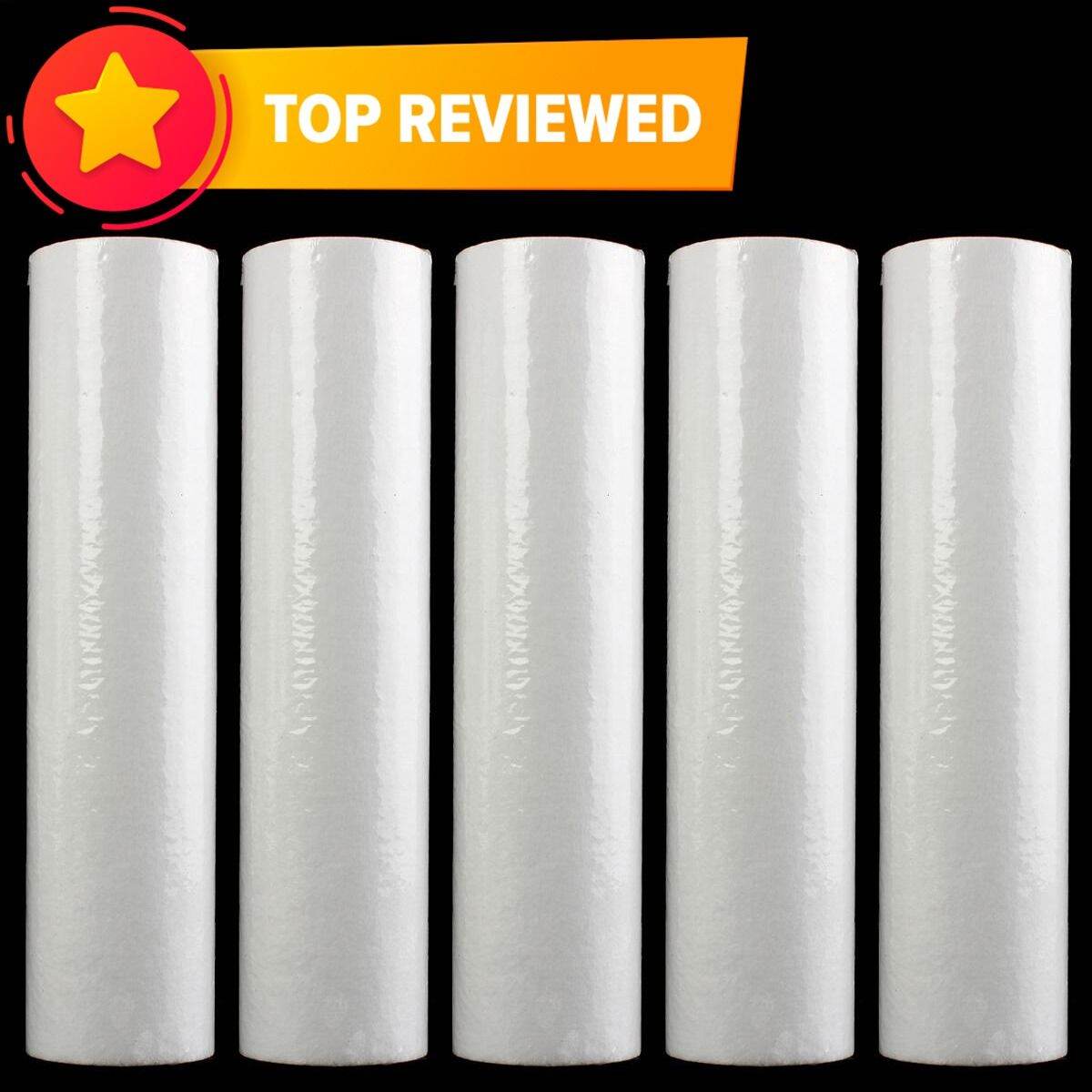 Picture of Water Filter Pp-5 Pcs Pp -1 Micron -100 Gm,Sediment Filter - Cartridge 10"- White-