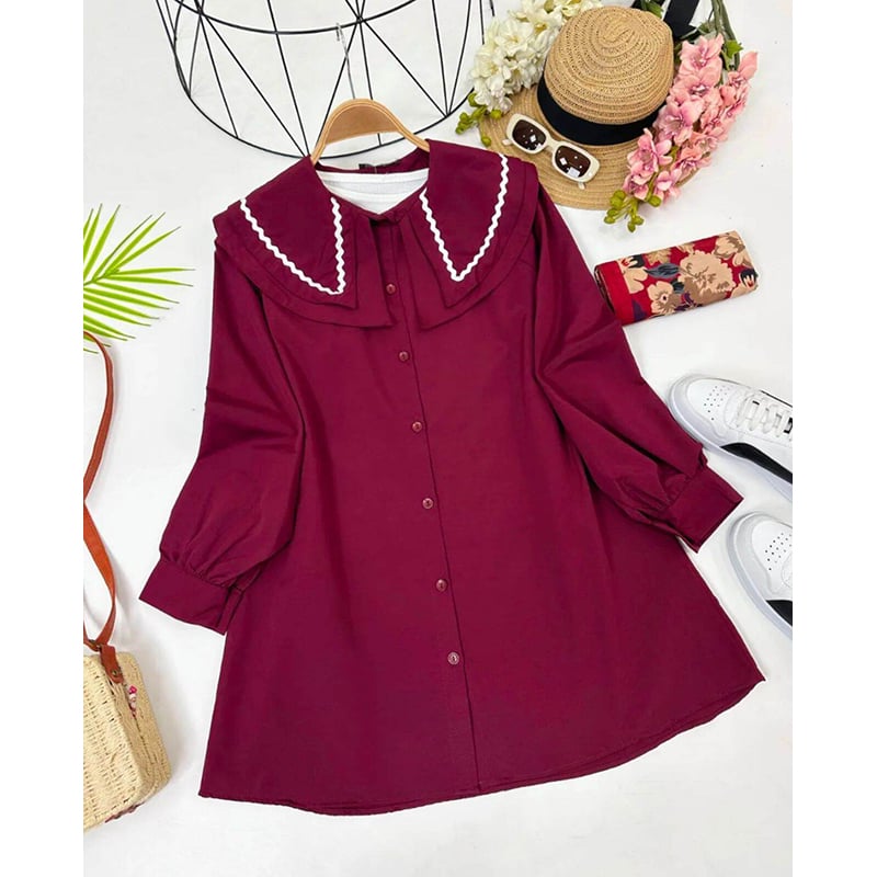 Picture of A TO Z MALL READYMADE NEW COLLECTION WESTREN SHART ONE PIECE FOR WOMEN(Int: One size)