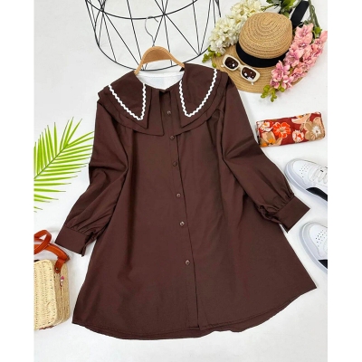 Picture of A TO Z MALL READYMADE NEW COLLECTION WESTREN SHART ONE PIECE FOR WOMEN(Int: One size)