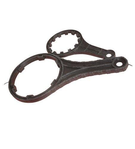 Picture of 10" Clear Housing 1/2 Haf Inch ( Gift Item 1 Pcs Clam + 2 Pcs Elbow + 1 PP+ 1 Key ) Total Set