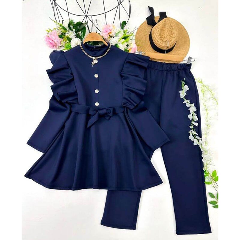 Picture of A TO Z MALL READYMADE NEW COLLECTION WESTREN SHART TWO PIECE FOR WOMEN(Int: One size)