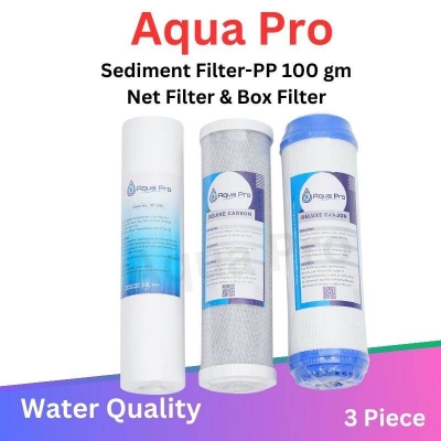 Picture of Aqua Pro Water Filter Accessories Sediment Filter Pp (1 Micron)-1 Pcs, Cto Net Carbon-1 Pcs And 10" Udf Box Carbox-1 Pcs (3 Pcs Package)