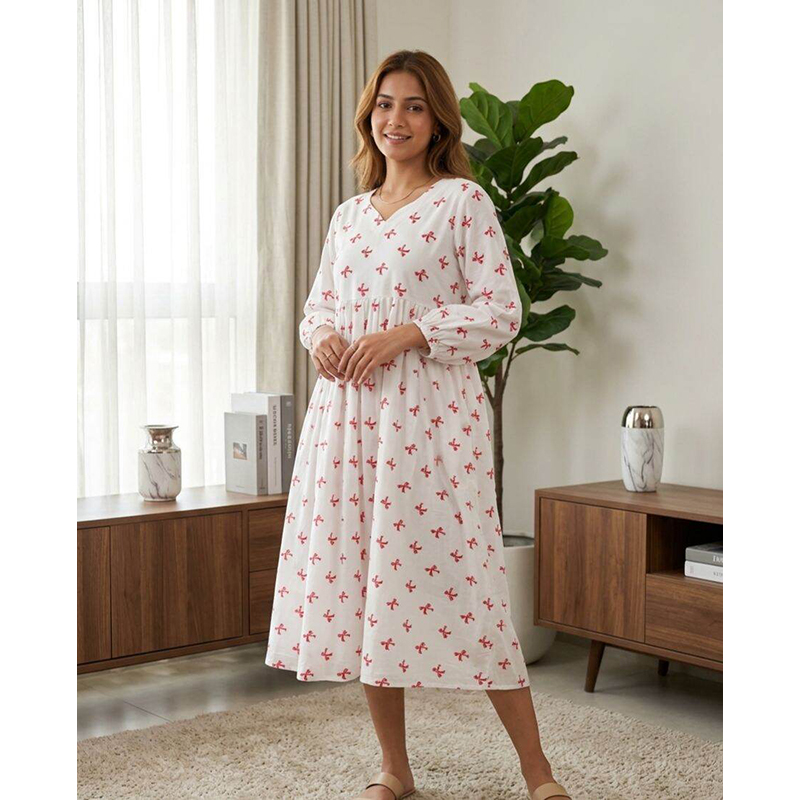 Picture of A TO Z MALL NEW COLLECTION Print Gown New Exclusive Designed 1piece long kurti For Stylish Women(44)