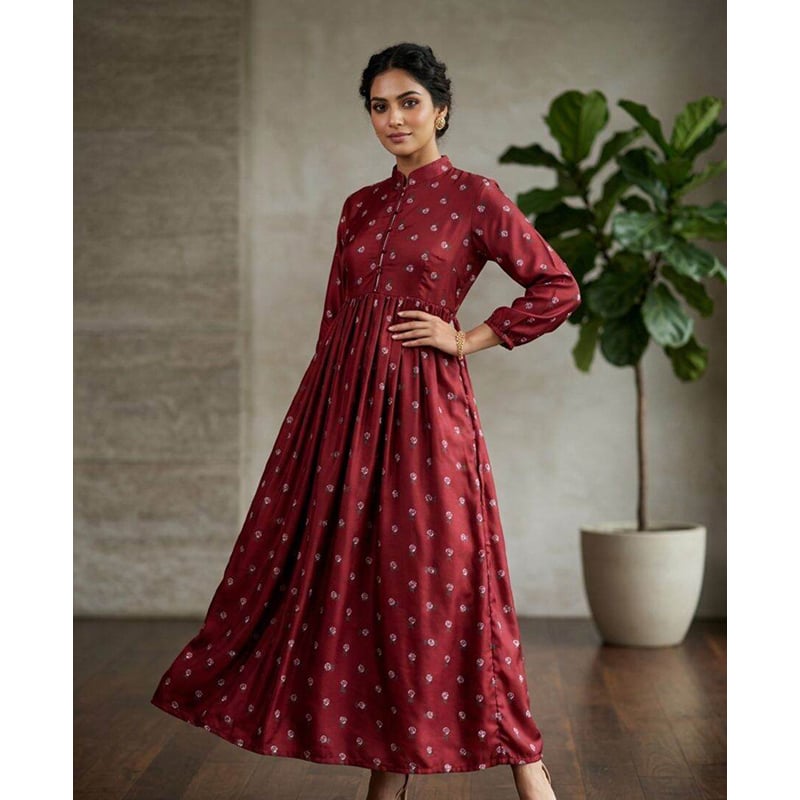 Picture of A TO Z MALL NEW COLLECTION Print Gown New Exclusive Designed 1piece long kurti For Stylish Women(44)