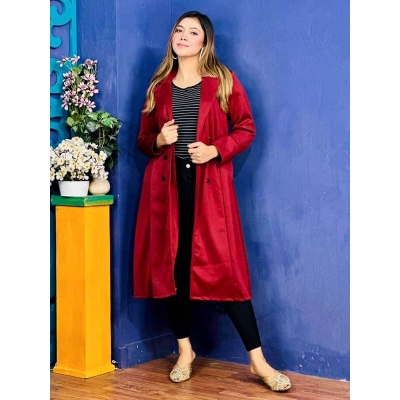 Picture of A TO Z MALL Readymade Stylish And Comfortable Fashionable Winter Long Coat For Women(Int: One size)