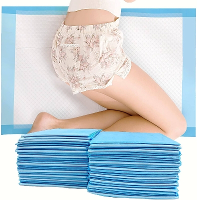 Picture of Underpads for Adults & Baby 10 Pieces 60 X 90 cm - Blue - Int: One size