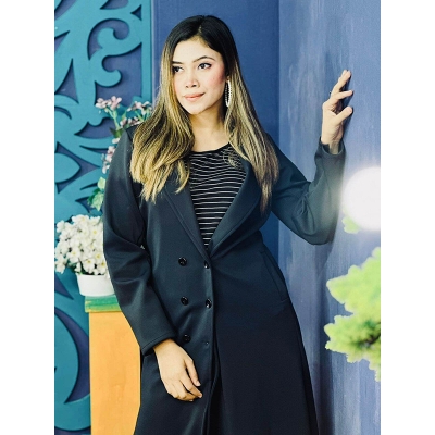 Picture of A TO Z MALL Readymade Stylish And Comfortable Fashionable Winter Long Coat For Women(Int: One size)