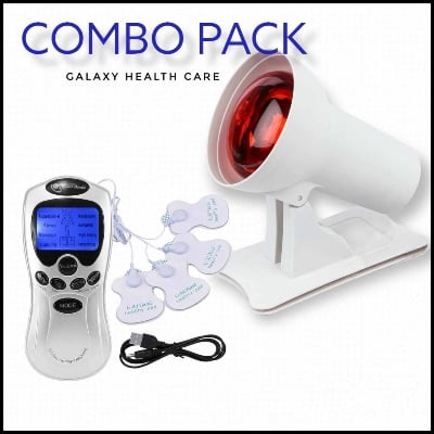 Picture of Digital Therapy Machine and Infrared Light 100w Heat Lamp Red Light Therapy, Blood Circulation, Back Pain, Muscle Pain, Joint Pain, Neck Pain, Shoulder Pain - White - Int: One size