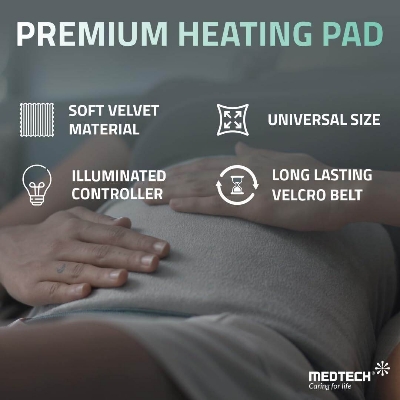 Picture of MEDTECH Orthopaedic Electric Heating Pad with Fast Heating Technology for Back Pain, Heat Therapy Heating Belt for body - Multicolor - Int: One size