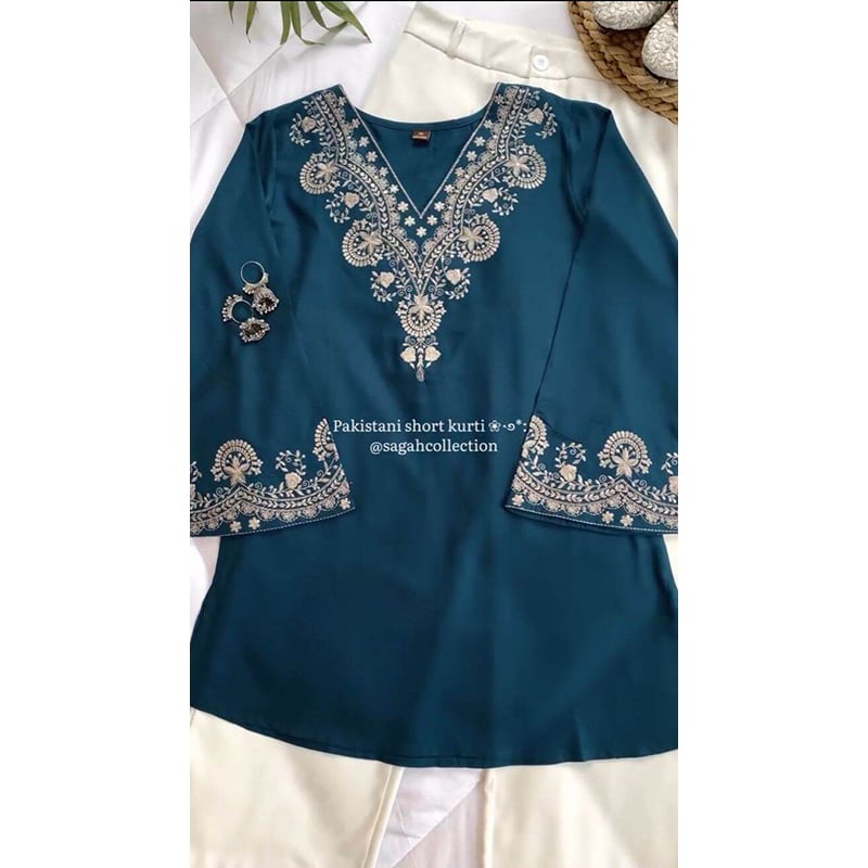 Picture of A TO Z MALL NEW COLLECTION READYMADE ONE PIECE   BODY PURE COTTON WITH JORI AMBODARY  WORK(44)