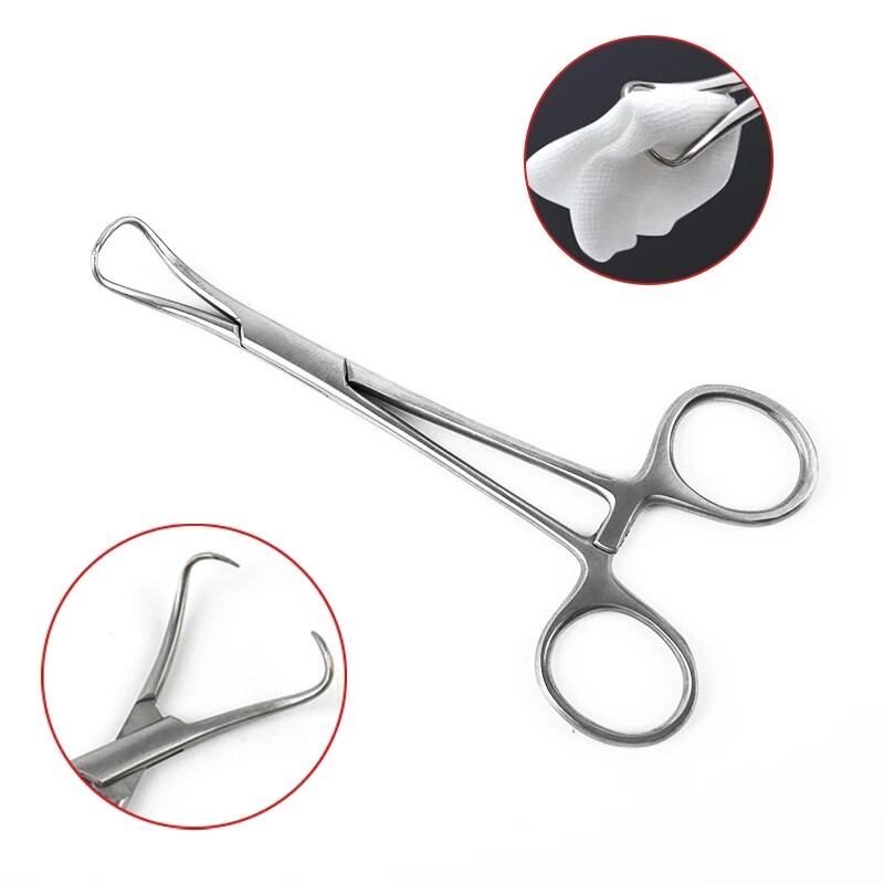 Picture of Stainless Steel Surgical Cloth Forceps, Towel Clamp, Orthopedics Instruments, Made of Stainless Steel - 40 gm - Int: One size