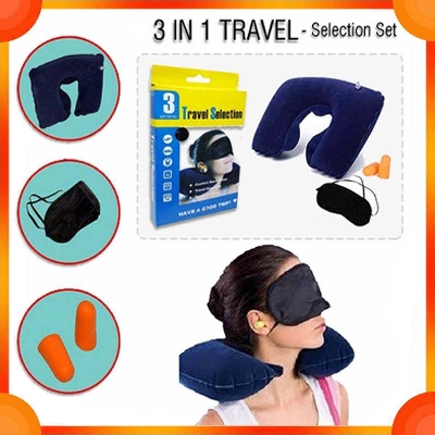 Picture of 3 In 1 Travel Neck Pillow Set - Enjoy Comfort And Versatility With Our 3-In-1 Travel Neck Pillow Set - Designed To Enhance Travel Experience - Multicolor - Int: One size