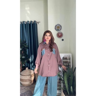 Picture of A TO Z MALL NEW COLLECTION LAHORI SHART TWO PIECE  JAMA SALWOR(44)