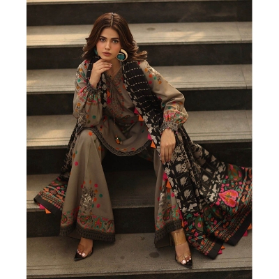 Picture of A To Z Mall New Collection Readymade Made By Micro Stich Digital Print Febric Three Piece For girls