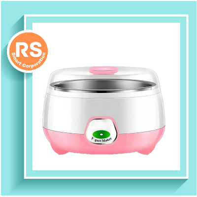 Picture of Automatic Doi Maker Premium - High-Quality ABS and PP - 1L Capacity - 220-240V/50Hz - 15W - Automatic Electric Yogurt Maker Doi Maker KM-1030 - Pink