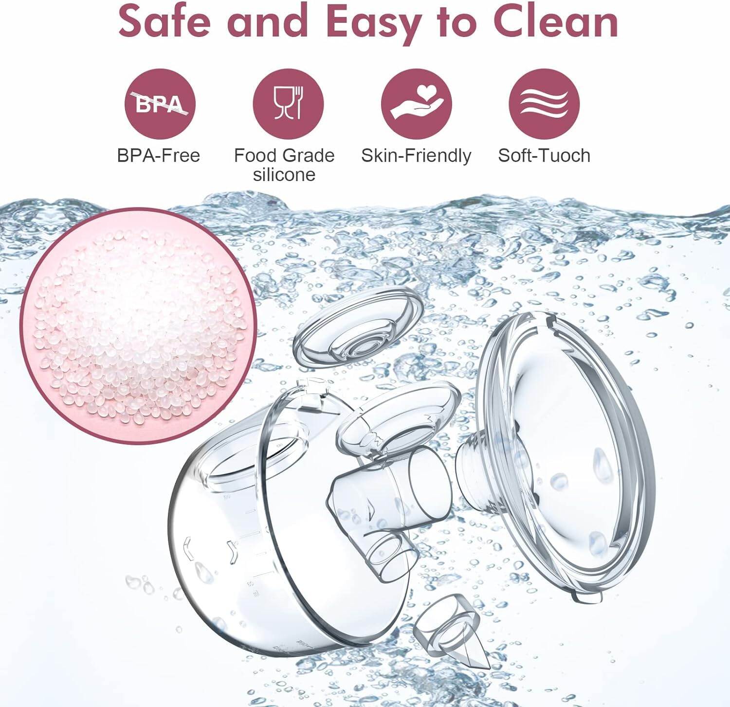 Picture of Wearable Elictric Breast Pump light & Silent No sense of wear - Multicolor - Int: One size