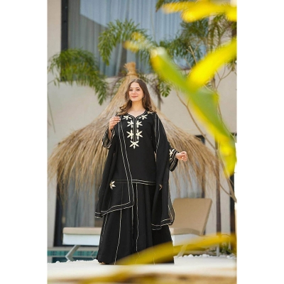 Picture of A To Z Mall New Collection Readymade Made by Georgette  Fevric Three Piece For girls