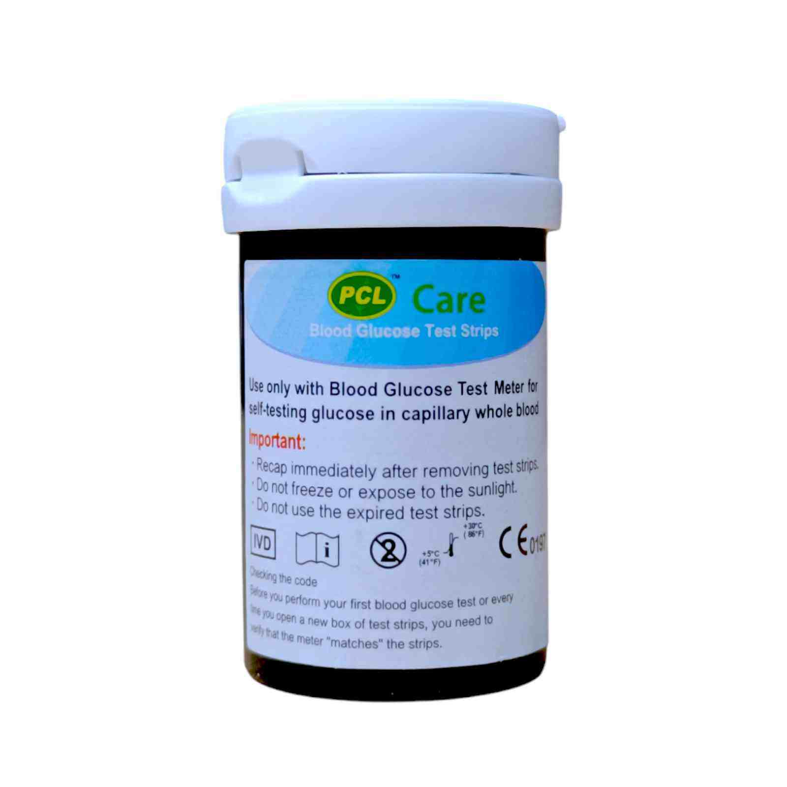 Picture of PCL Care glucose test Strip 50 Pcs/100 pcs - Int: One size
