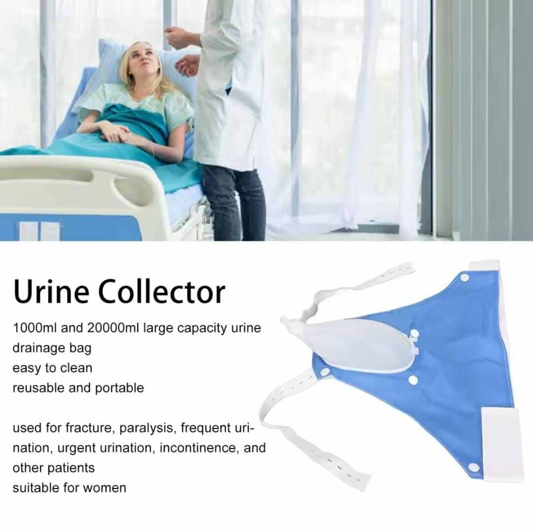 Picture of Portable Reusable Medical Incontinence Bag - Collecting Bag for Men and Women with Catheter Bag and Urinal - FEMALE, MALE - Int: One size