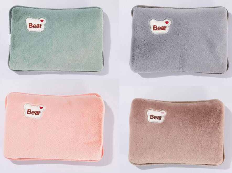 Picture of Electric Velvet Heating Pad/Hot Water/Heat Pouch Bag With Gel For Pain Relief Multicolour - Hot Water Bag - hot water bag - Multicolor - Int: One size