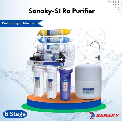 Picture of Sanaky S1 6 Stage Mineral Ro Water Purifier (Vietnam)- White (4.2G. Fiber Pressure Tank)