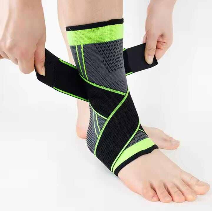 Picture of 1PC Pressurized Bandage Ankle Support Ankle Brace Protector Foot Strap Elastic Belt Fitness Sports Gym - Multicolor - Int: One size