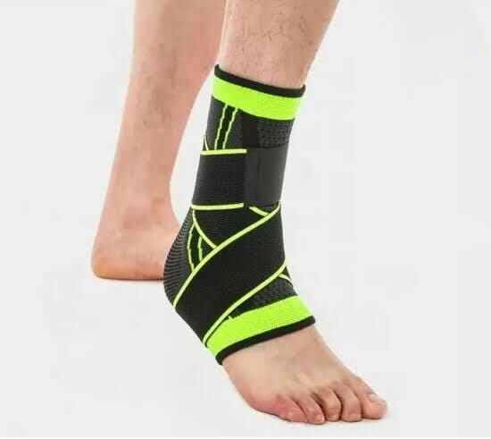 Picture of 1PC Pressurized Bandage Ankle Support Ankle Brace Protector Foot Strap Elastic Belt Fitness Sports Gym - Multicolor - Int: One size
