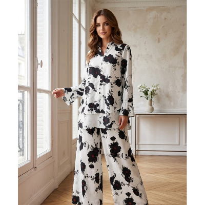 Picture of A To Z MAll New Collection Floral Two-Piece Set (Shirt + Pants) Women(Suit Only: 44)