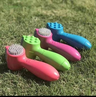 Picture of 4-In-1 Head Massager Electric Massage Roller Pounding Vibration Hammer Neck Lumbar Massage Relaxation Scalp Massage Comb Gift - Multicolor - Int: One size
