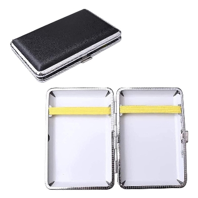 Picture of Metal Cigarete Case Box Holds 10 Cigaretes-Metal Cigarete Case Box Holds 10 Cigaretes