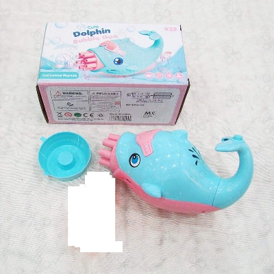 Picture of Automatic Cute Dolphin Bubble gun Machine For Kids-Multicolor
