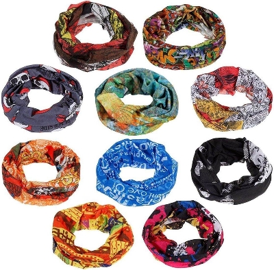 Picture of 9 in 1 face bandana for bikers-Multicolor