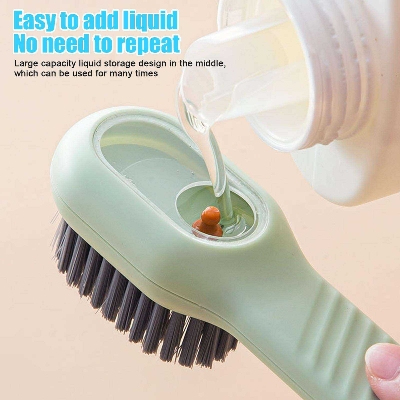 Picture of Multifunction Long Handle Liquid Shoe Brush cleaning Brush for Clothes Shoe Clothing washing Household Cleaning tools-Multicolor