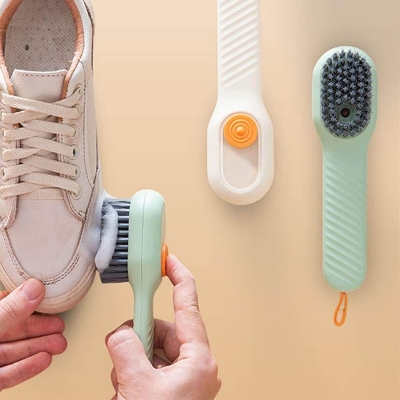 Picture of Multifunction Long Handle Liquid Shoe Brush cleaning Brush for Clothes Shoe Clothing washing Household Cleaning tools-Multicolor