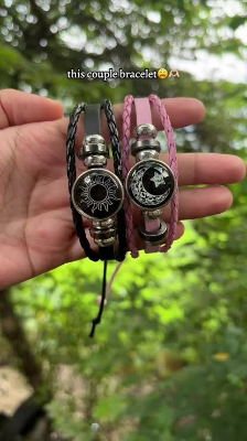 Picture of Sun & Moon Couple Bracelet 2Pc-L