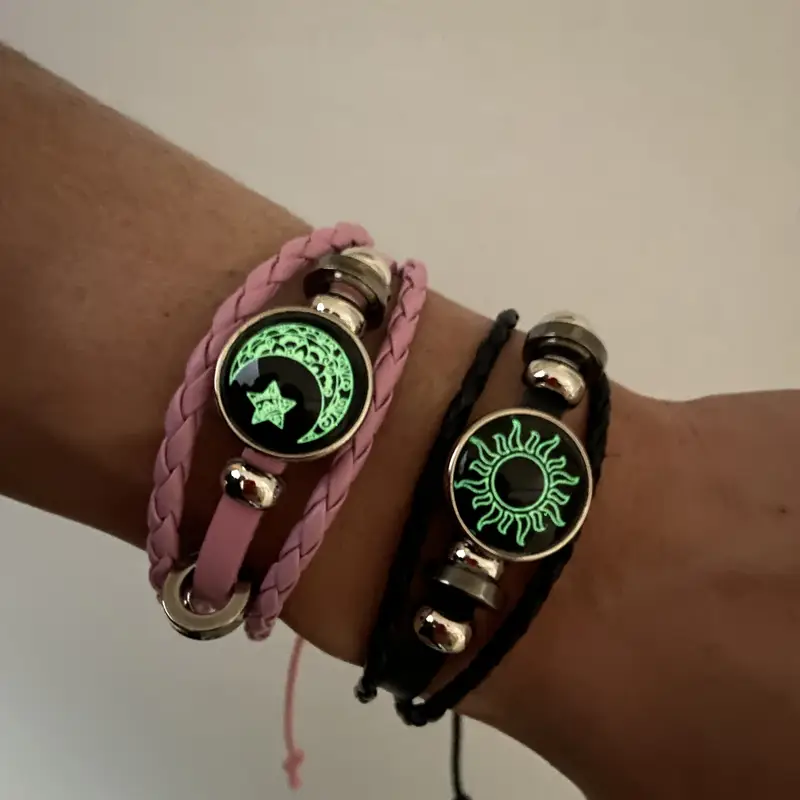 Picture of Sun & Moon Couple Bracelet 2Pc-L